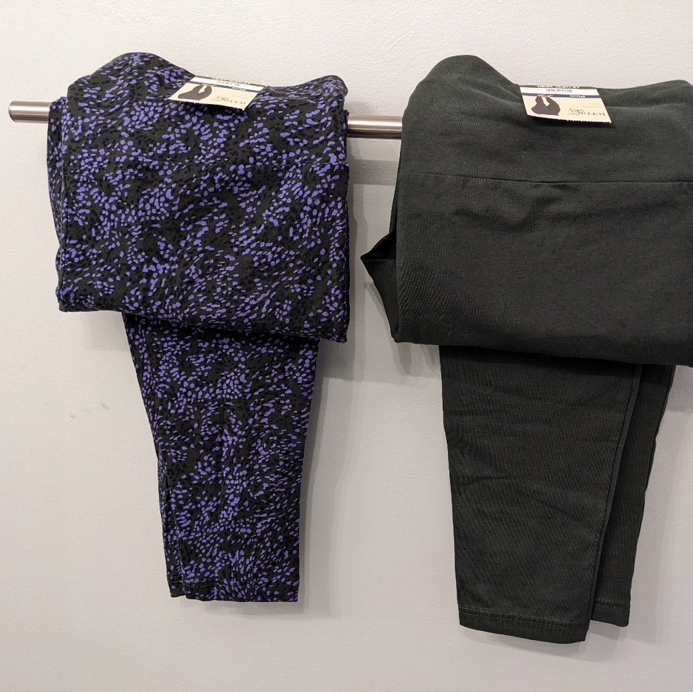 NWT - fitted leggings 2 pair - size 1x (16w)